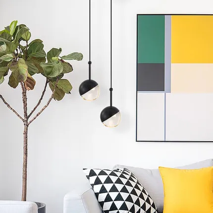 Nordic Loft Rose Gold crystal Ball Pendant Light Personality Designer Aisle Bar Living Room Bedside Suspension Fixtures | Освещение