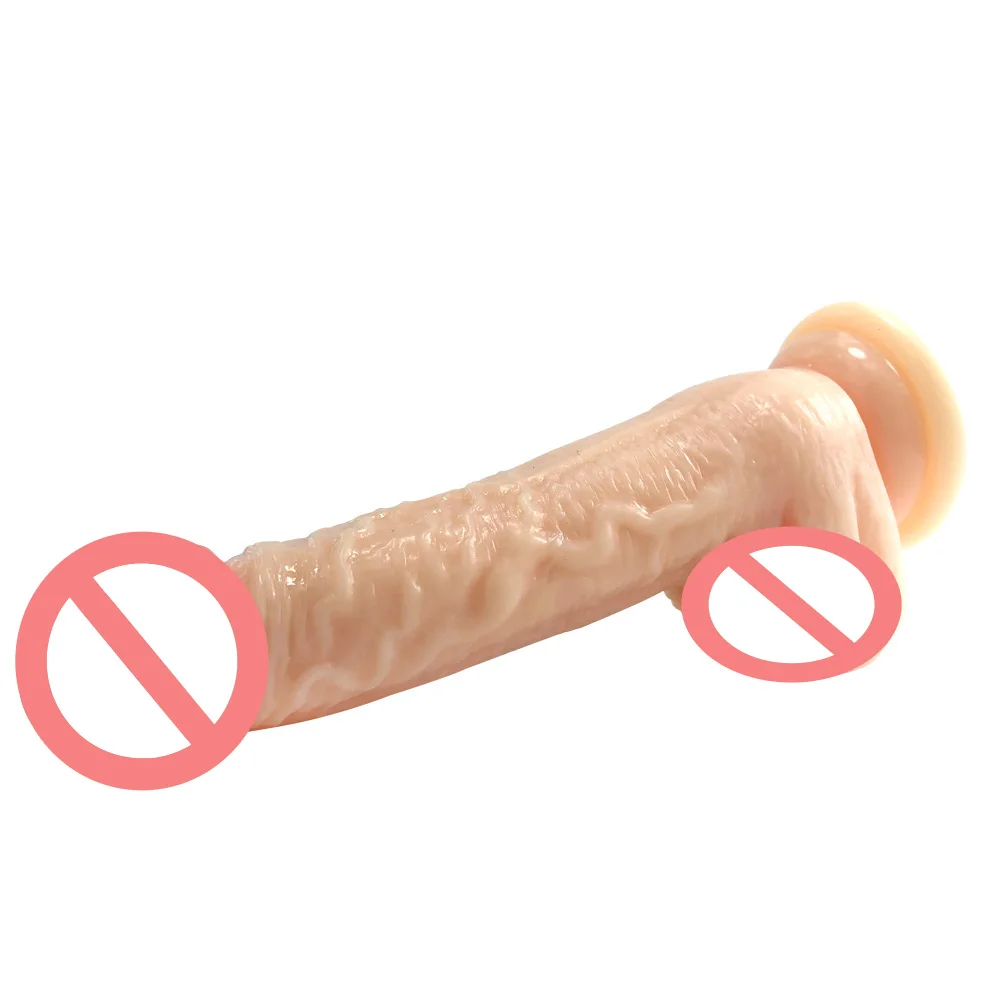 Реалистичный пенис из ПВХ черный и коричневый огромный фаллоимитатор с