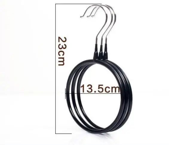 1PC PVC Multifunctional Clothes Hanger Silk Scarf Storage Rack Shelf Toroidal Tie Garment Towel Holder | Дом и сад