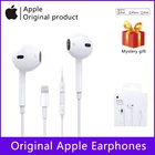 Оригинальные наушники Apple Earpods с разъемом Lightning, проводные наушники-вкладыши с микрофоном, спортивные наушники для iPhone XS 11 12 13 Plus iPad