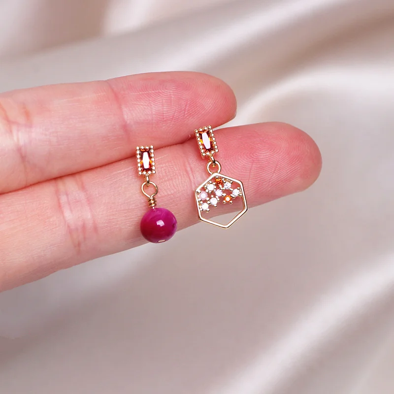 Винтажные элегантные циркониевые Подвесные серьги для женщин очаровательные