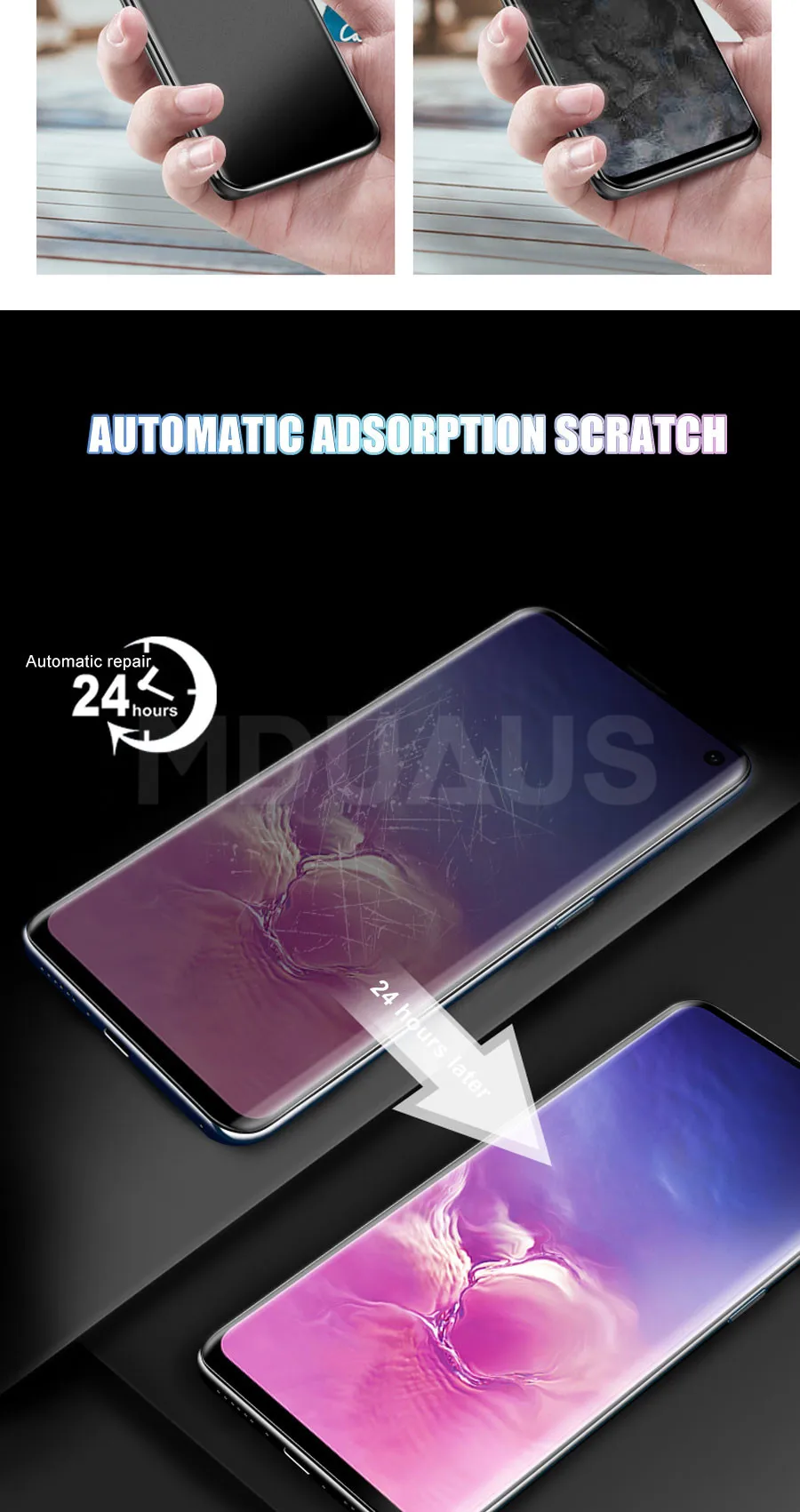 30D Protective Film on the For Samsung Galaxy S10 S9 S8 Plus S10e 5G Note 10 Pro 9 8 10+ Soft Full Cover Screen Protector Film