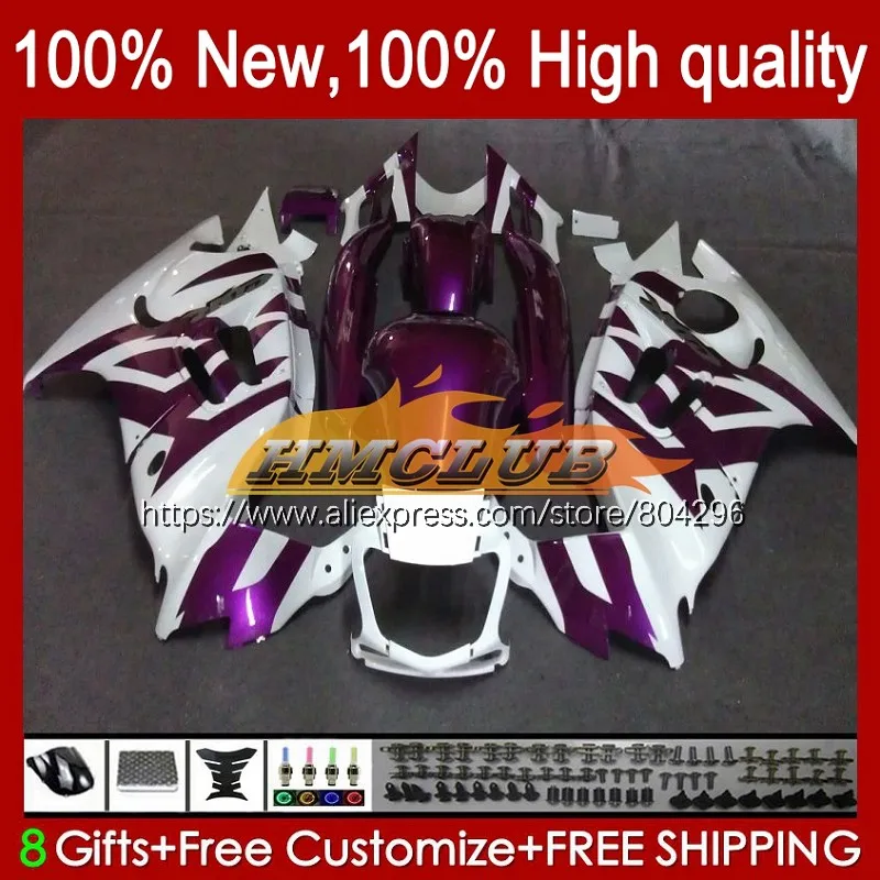 Корпус + резервуар для HONDA CBR600FS CBR600F3 95 фиолетовый белый 96 97 98 23No.69 CBR 600 CC FS 600F3 CBR600 F3
