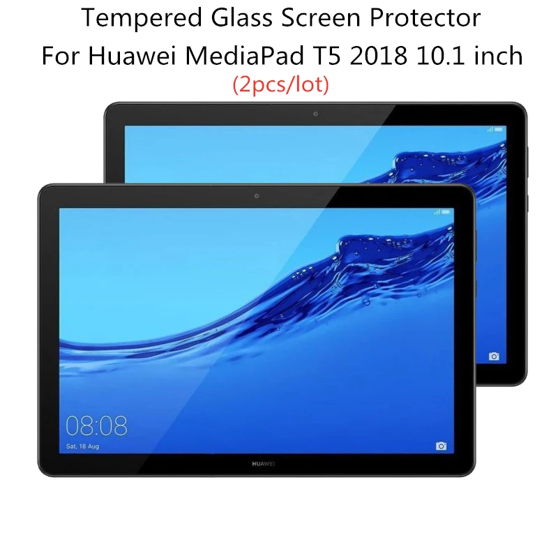 2 шт. / Лот 9H закаленное стекло Защитная пленка для экрана Huawei MediaPad T5 10 2018 1 дюймов