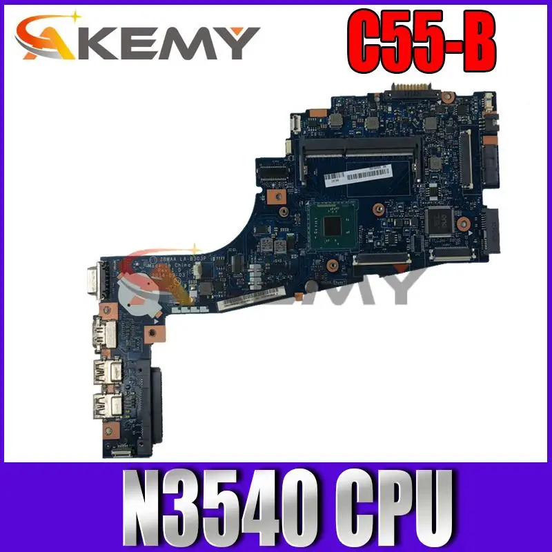 Материнская плата LA-B303P для TOSHIBA Satellite C55-B5202 C55 C50 C50-B C55-B N3540 CPU SR1YW 100%