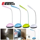 Светодиодный мини-ночсветильник EeeToo, прикроватная лампа с питанием от батарейки, с функцией защиты глаз, настольная лампа, светильник для книг