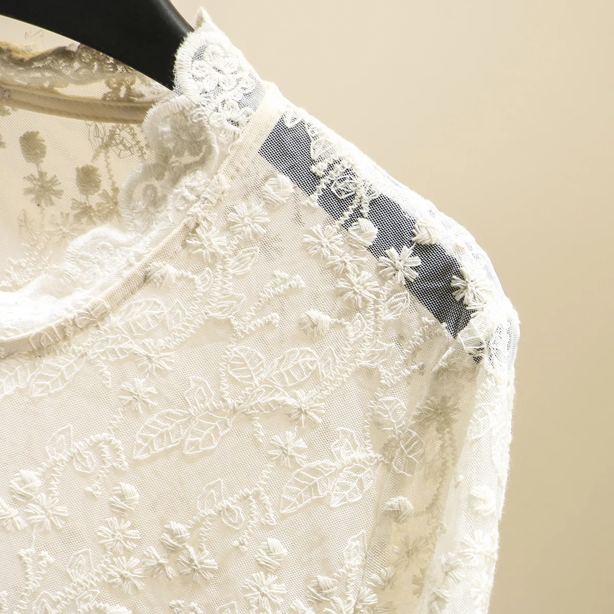 Женская футболка с длинным рукавом весна 2020 круглый вырез свободный прозрачный