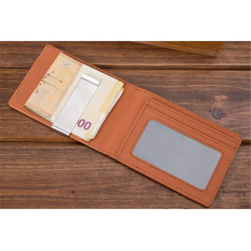 Минималистичный мужской металлический зажим для денег набор карт съемный из