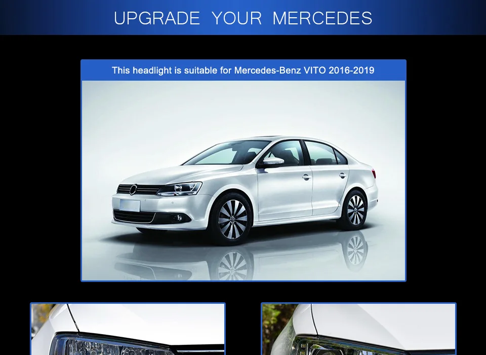 Головной фонарь для автомобиля VW 2011- Jetta Gli MK6 фары Противотуманные фары Дневные ходовые огни DRL H7 светодиодный Биксеноновая лампа автомобильный аксессуар