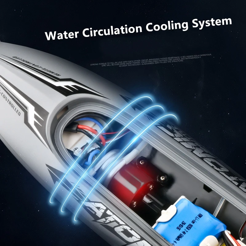 Двухмоторная высокоскоростная скоростная лодка с дистанционным управлением