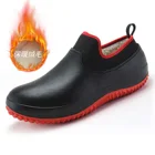 Новинка 2020, мужская обувь, дышащая Нескользящая водонепроницаемая обувь для шеф-повара, Повседневная рабочая обувь на плоской подошве, обувь для воды, дождевые сапоги