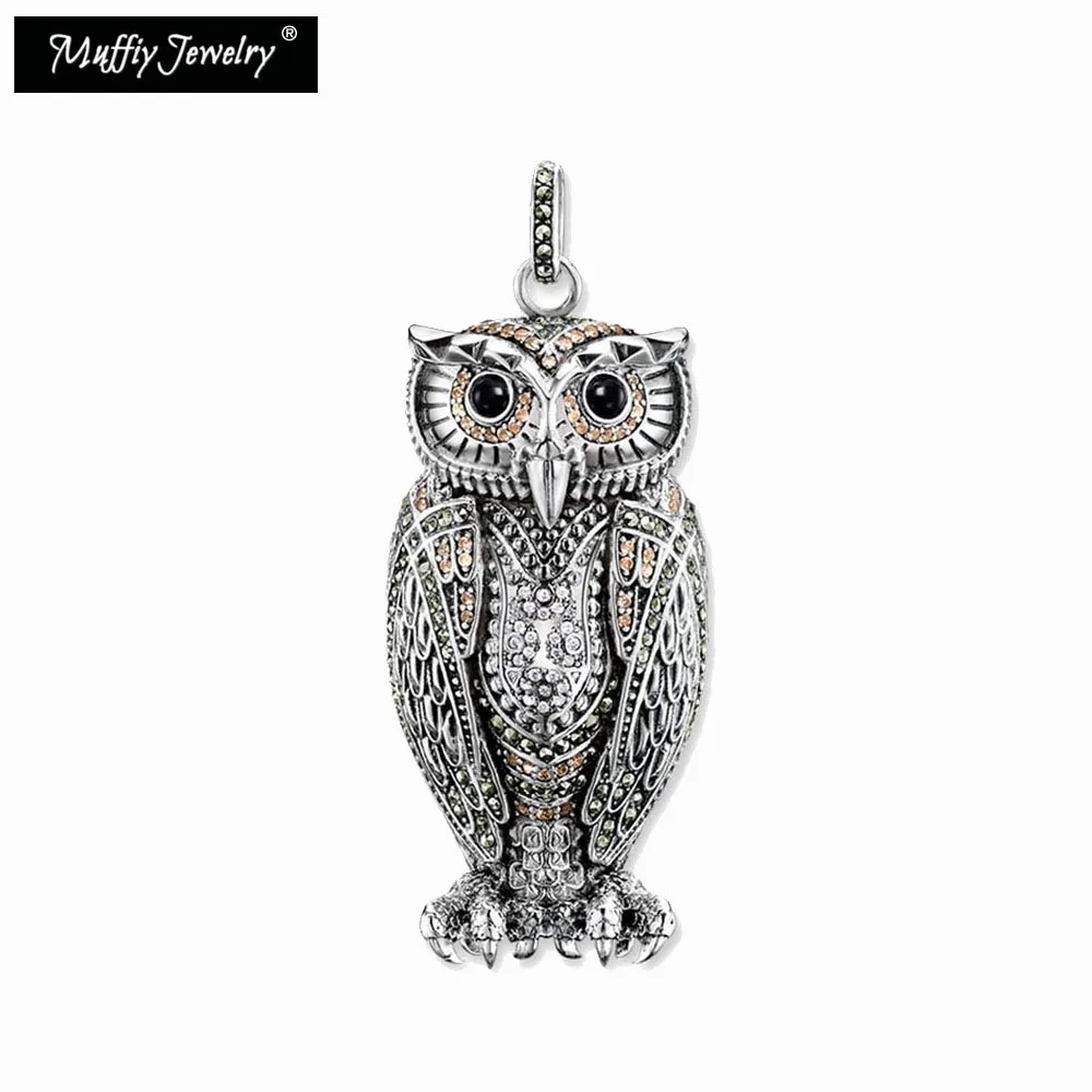 The Queen of Night кулон с совой 925 пробы Silver Black Europe Style Good Jewerly Gift Super Deals|pendant camera|pendant