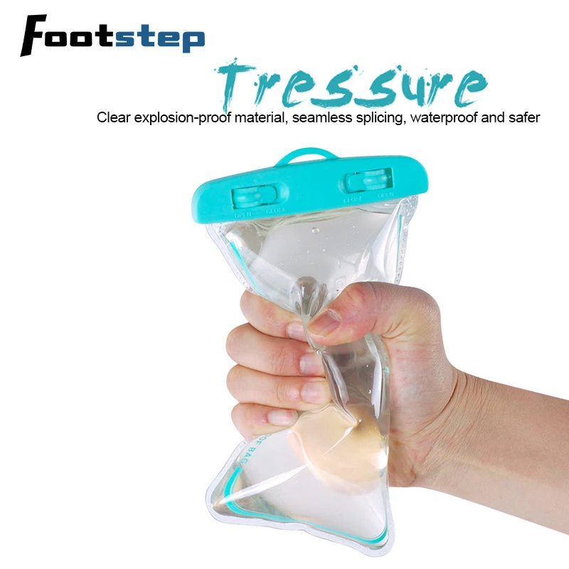 Waterproof Phone Pouch Drift Diving Swimming Bag Underwater Dry Bag Case Cover For Phone Water Sports Beach Pool Skiing 7.2 inch