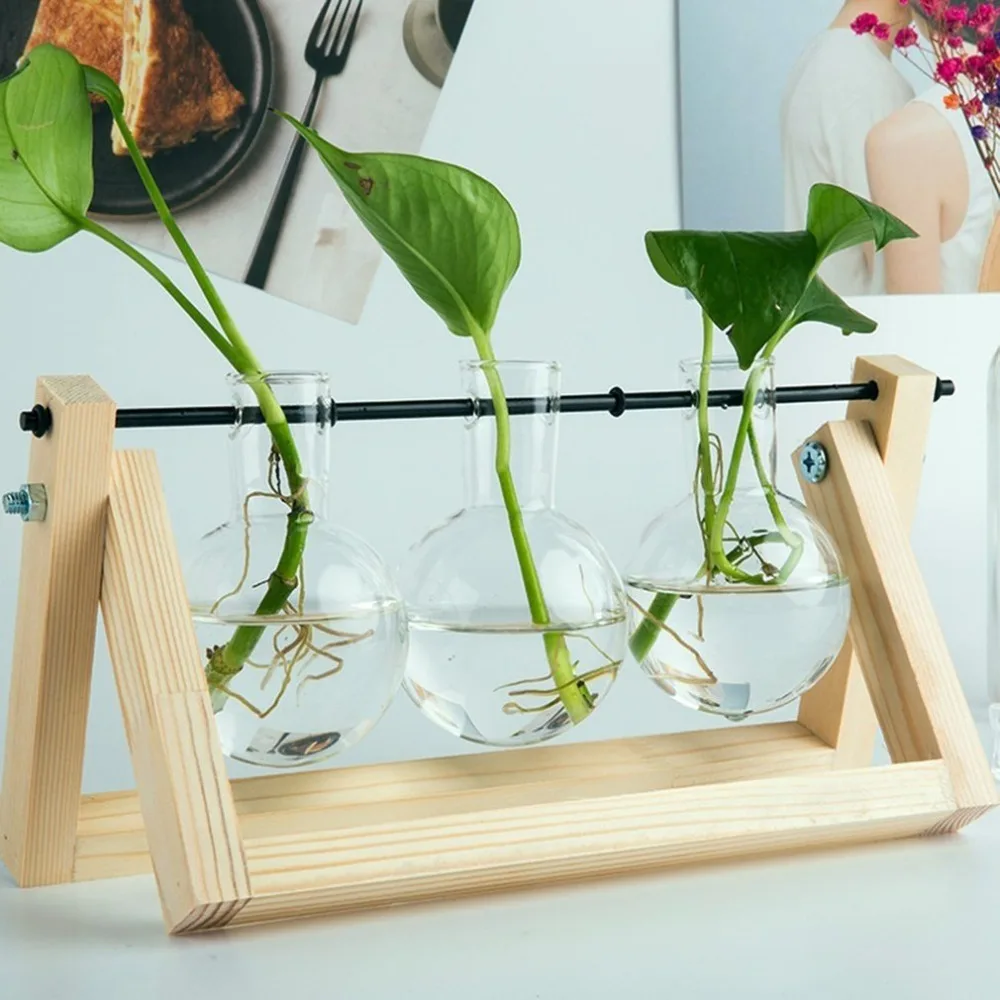 Скандинавские Ретро Стеклянные Вазы для гостиной стол Современное украшение