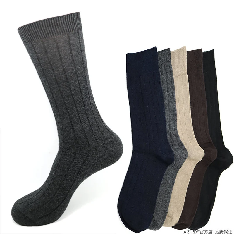 10 пар/лот Брендовые мужские хлопковые носки новый стиль черные деловые мягкие