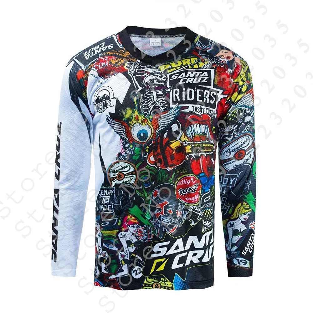 

Motocross Jersey MTB Downhill Mountain Jersey Enduro MX Cycling Jersey Mountain Bike DH Maillot Ciclismo Hombre Quick Drying BMX