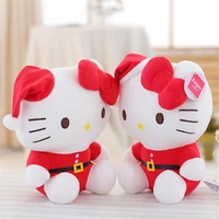 christmas hat style series plush toys sanrio hello kitty 30cm soft pp cotton stuffed doll red high quality short plush toys