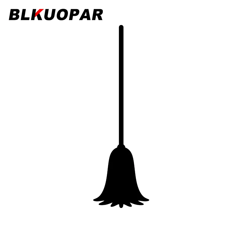 

BLKUOPAR for Broom Silhouette Car Stickers Sunscreen Waterproof Decals Creative Die Cut Vehicle Skateboard Decor Car Styling