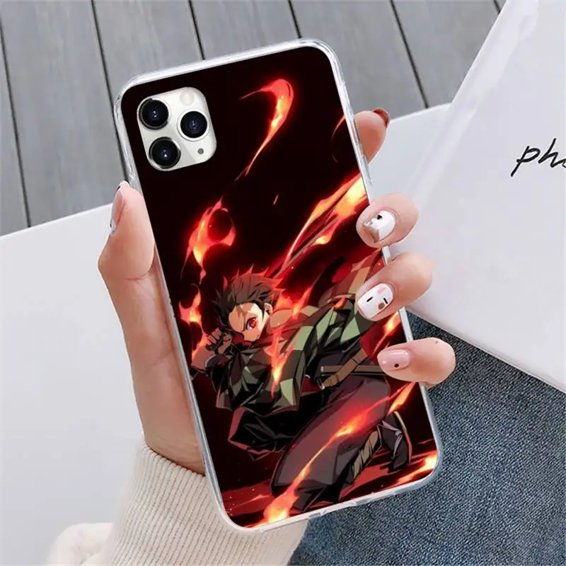 

Anime Demon Slayer Kimetsu no Yaiba Phone Cases For iphone 12 5 5s 5c se 6 6s 7 8 plus x xs xr 11 pro max mini