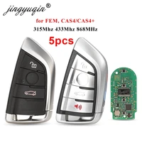 jingyuqin 5pcs 315433868mhz 7953 4b modified smart remote key fob for bmw f cas4 2 3 4 5 6 7 series x5 x6 cas4 fem 2011 2017