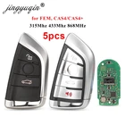 Jingyuqin 5 шт. 31543868 МГц pcf7953 4B модифицированный смарт-пульт дистанционного управления брелок для BMW F CAS4 2 3 4 5 6 7 серии X5 X6 CAS4 + FEM 2011-2017