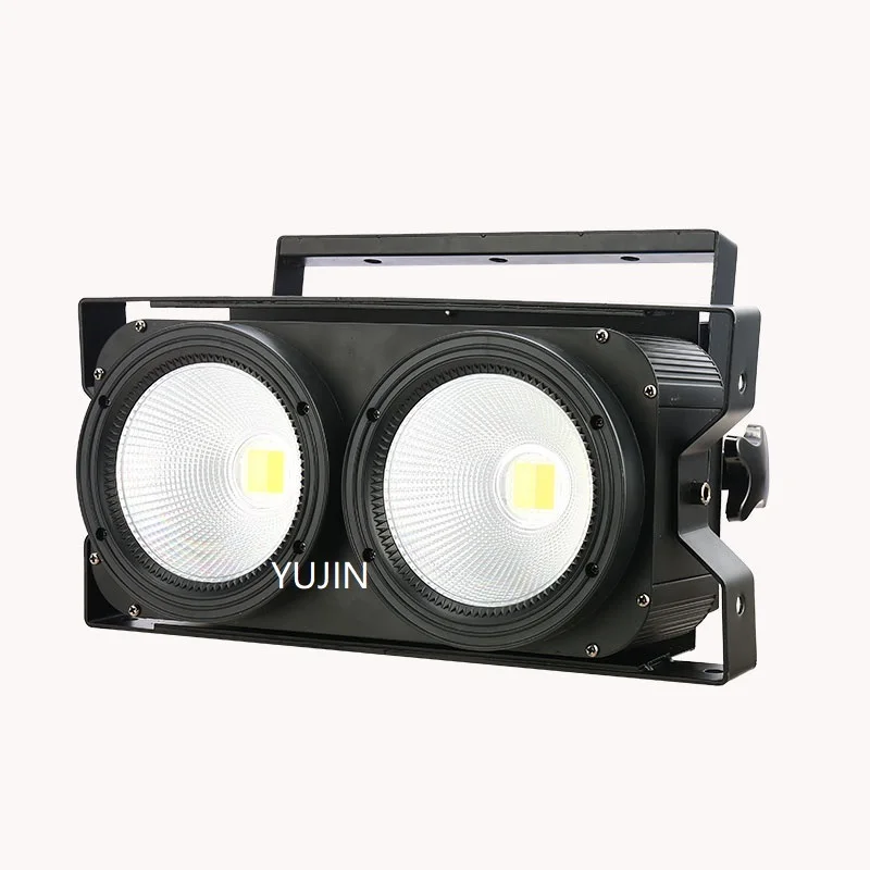 4 шт./лот DMX стробоскоп Теплый Холодный белый 2X100W 2 eyes 200W Светодиодный светильник