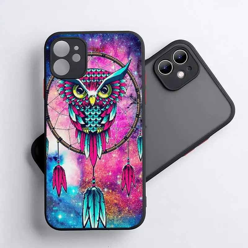 

animal owl Cartoon cute mighty Phone Case Matte Transparent for iPhone 11 12 7 8 s mini pro X XS XR MAX Plus coque