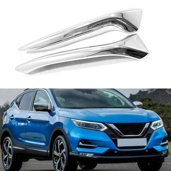

for Nissan Qashqai J11 -19 Front Fog Lights Lamps Eyebrow Cover Trim