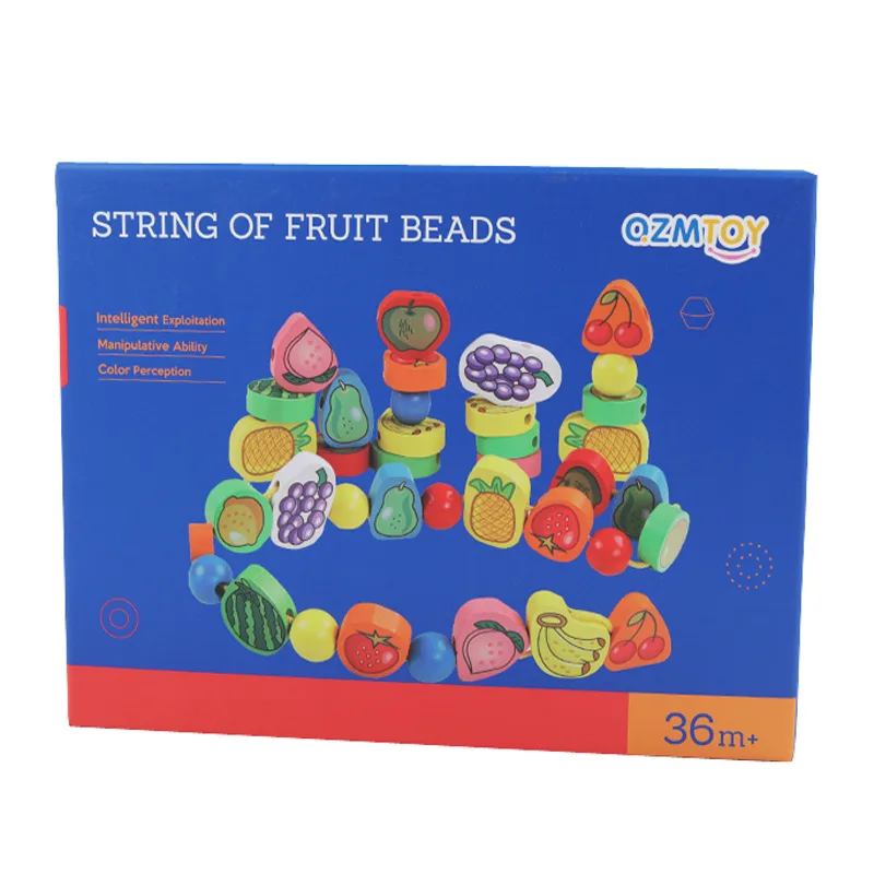 

Fruit string bead toy baby string bead string string string string string string string rope baby early education cognitive wood