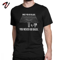 science tshirt once you go black black hole equation t shirt men humor engineer astronomy physics 100 cotton t shirts swag tops