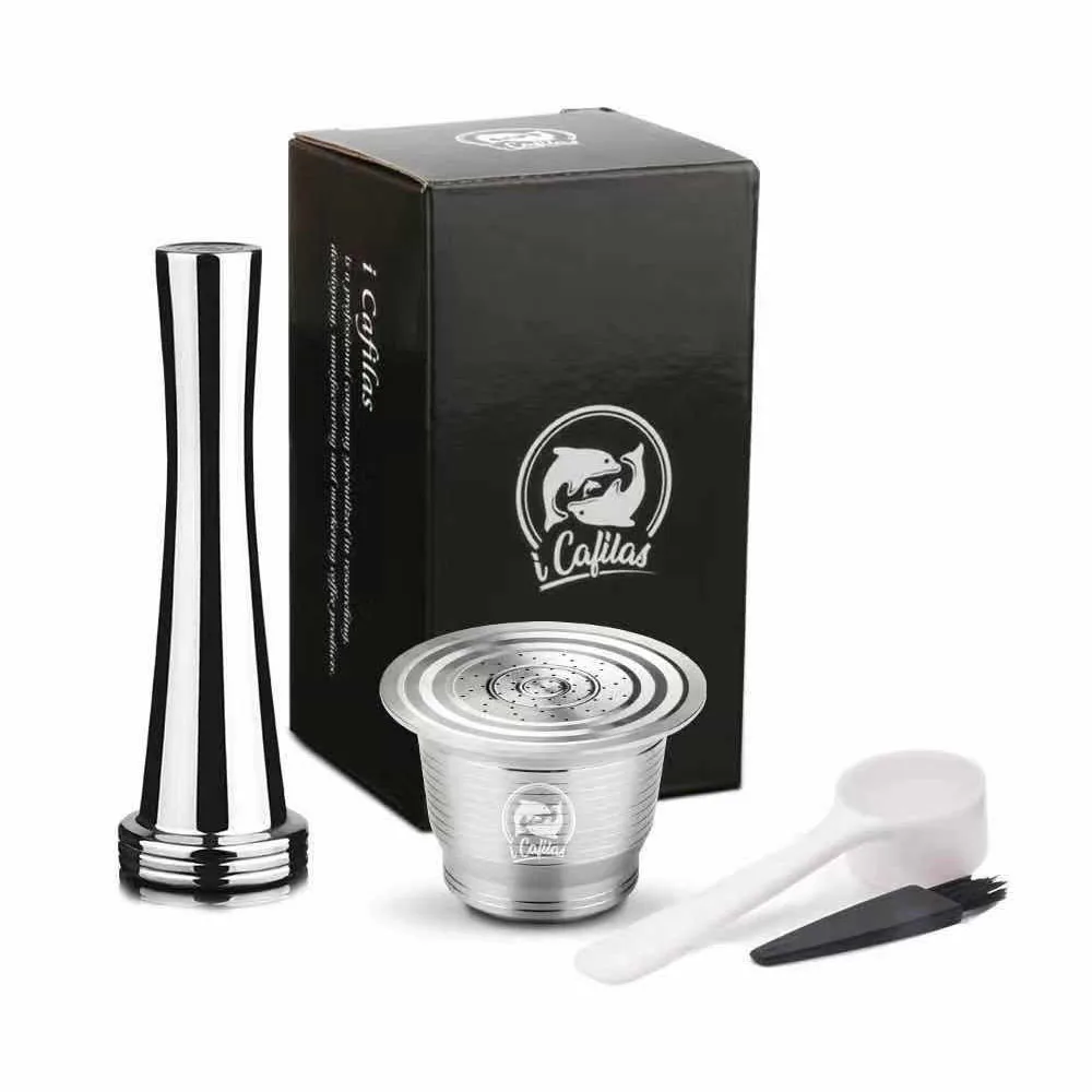 Set 4 Nespresso многоразовая кофейная капсула Pod фильтр из нержавеющей стали dolcegusto кафе Cafeteira Nestle кофемашина reutisavel - Цвет: Set 4