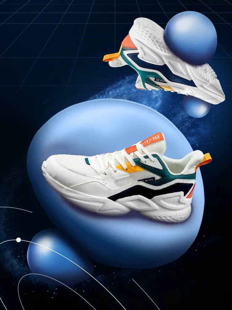 

361 men's shoes, sports shoes, 2021 spring new retro shoes, 361 leisure shoes, versatile dad shoes, fashionable men's shoes