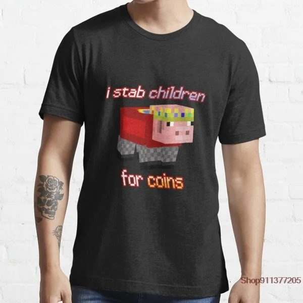 

Забавная летняя футболка Technoblade i punch для детей и монет, Мужская футболка с принтом выборов, повседневные футболки, модная уличная футболка