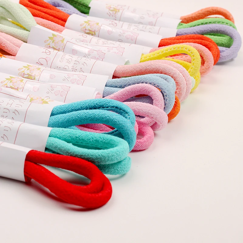 

Solid 8 Mm Japanese Crepe Rope Knot Hair Ornament Round Rope Kimono Dress Tie Handmade Material Core-Spun Rope 90 Cm