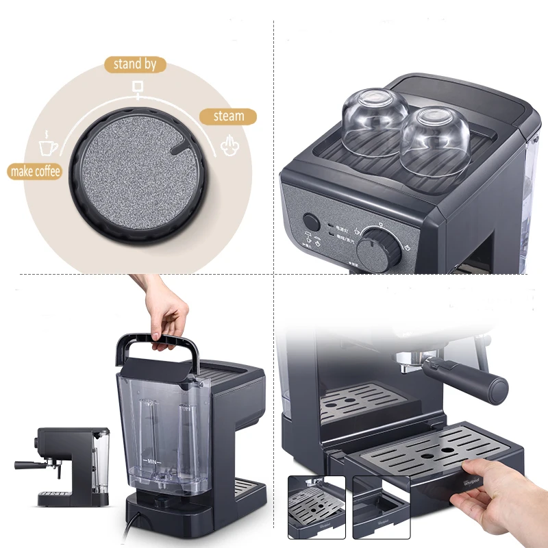 Новинка 2020 эспрессо машина 15 бар полностью автоматическая Паровая 1050 Вт насос