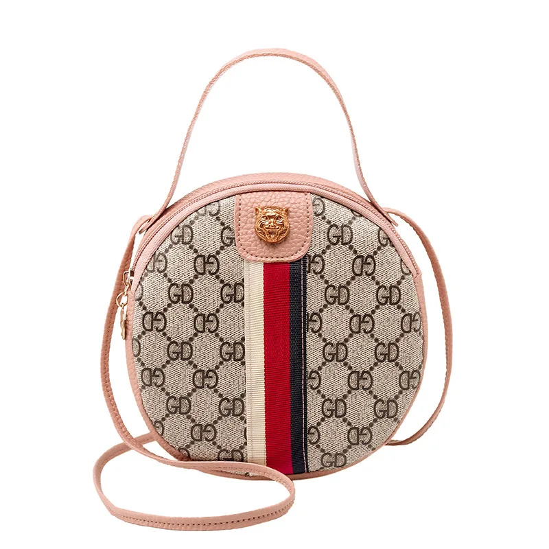 Сумка на одно плечо 2019 мини сумка с принтом круглая Повседневная Ручная Cумка