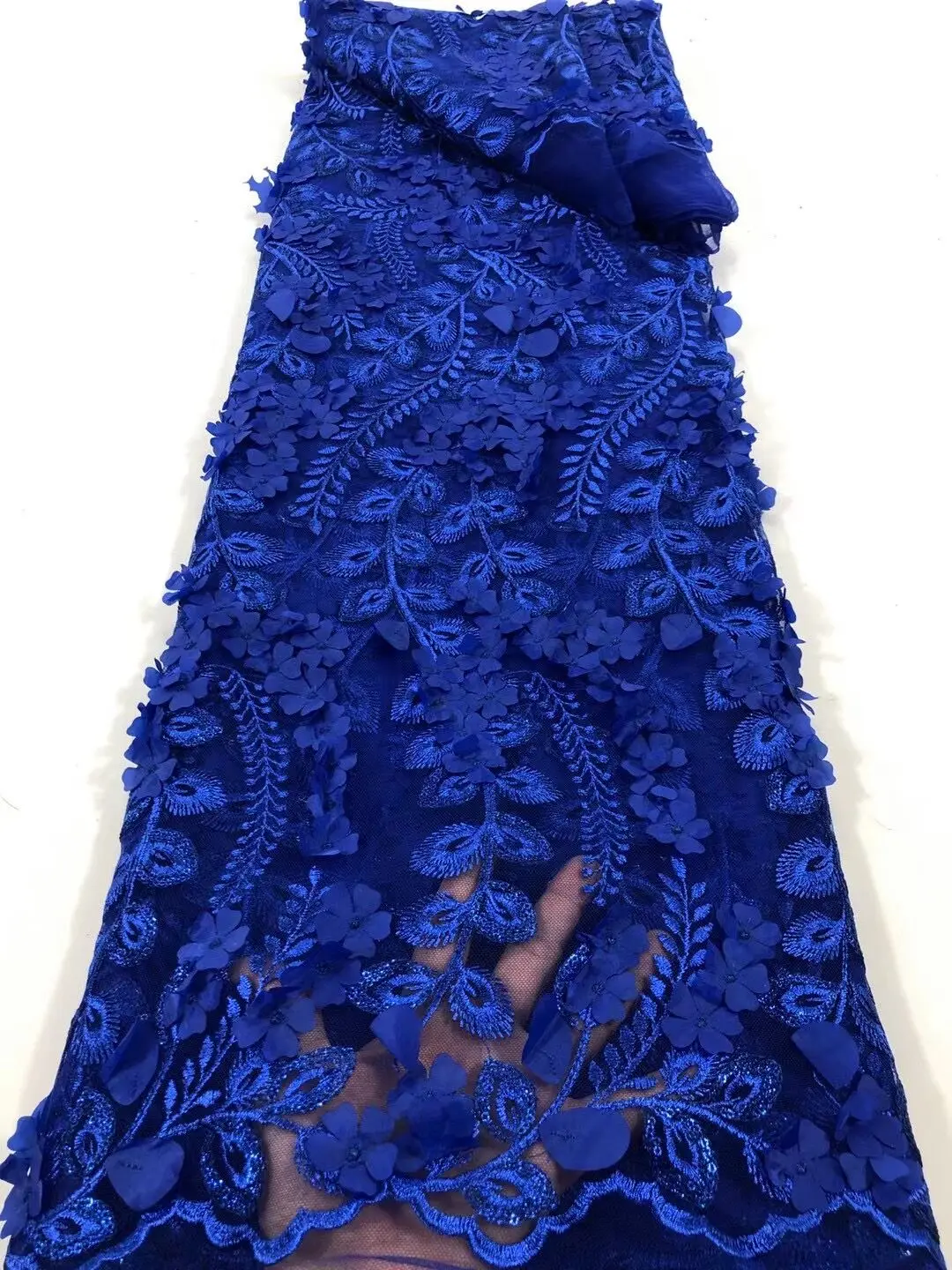 

Wholesale 2021 Latest African French Net Lace Fabric with Stones 5y.High Quality African Tulle Lace Fabric for Wedding