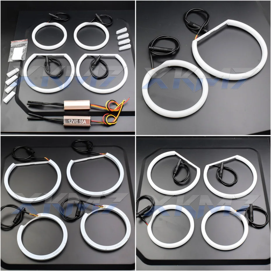 LED ангельские глазки для BMW E60 E61 Ксеноновые галогенные фары модифицированные