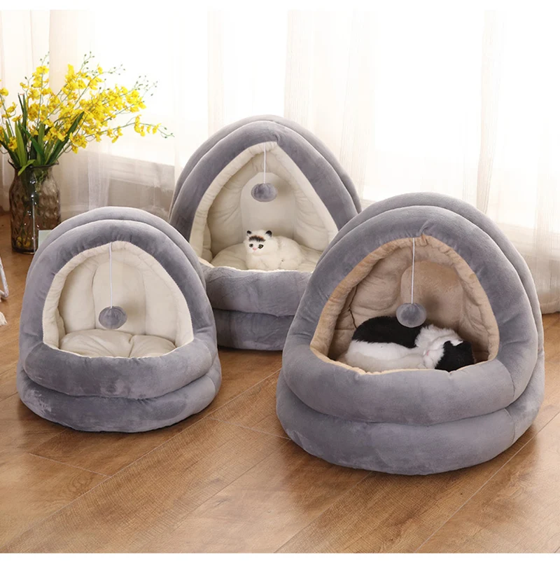 Высококачественный дом для кошек WHPC лежанки котят домашних животных уютная