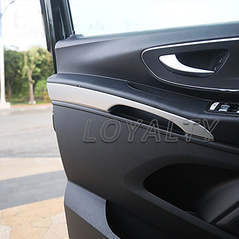 Чехол для подлокотника салона двери Mercedes Benz V Class V260 Vito 2016 2017 2018|abs chrome|door chrome trimchrome