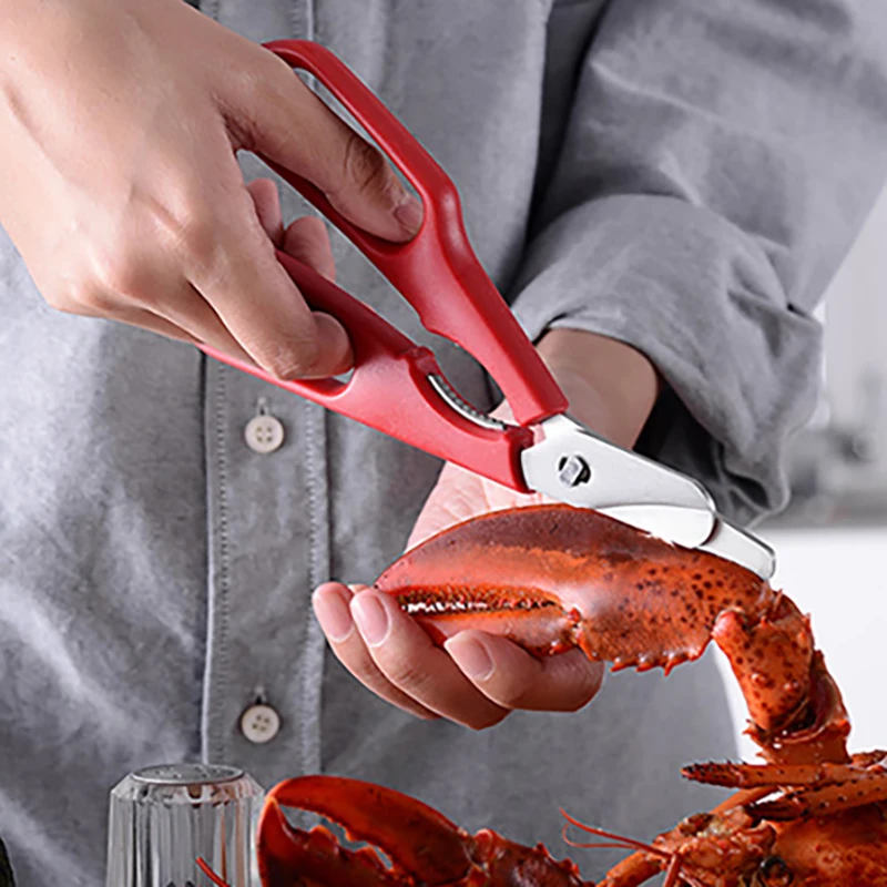 

MAIYUE Омаров ножницы Еда резак для курицы Нержавеющая сталь сильный Кухня Ножницы Форме клешни краба способствует ножницы инструмент