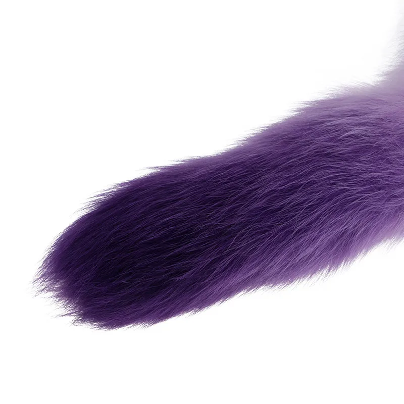 Лисий хвост металлическая Анальная пробка 3 размера анальный фаллоимитатор