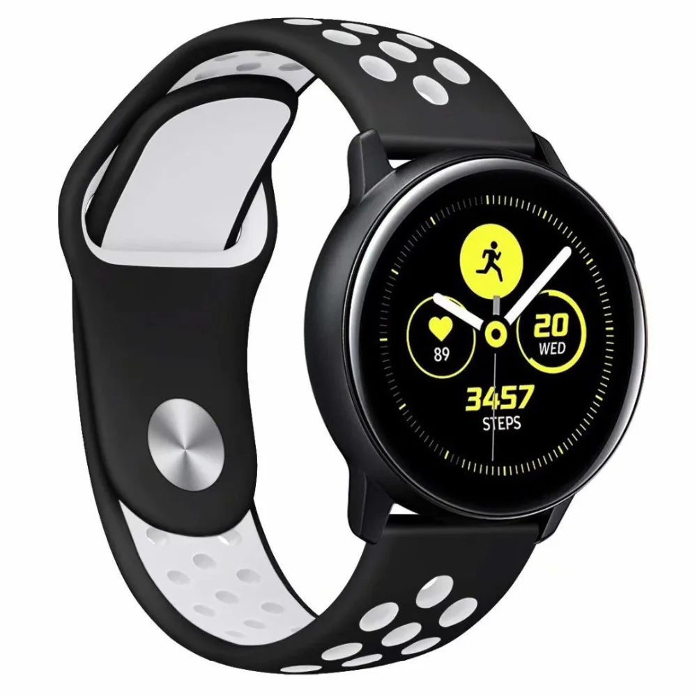 Силиконовый ремешок для Samsung Gear S3 sport S2 Классический galaxy watch 22 мм 20 42 46 huami amazfit gtr bip 2