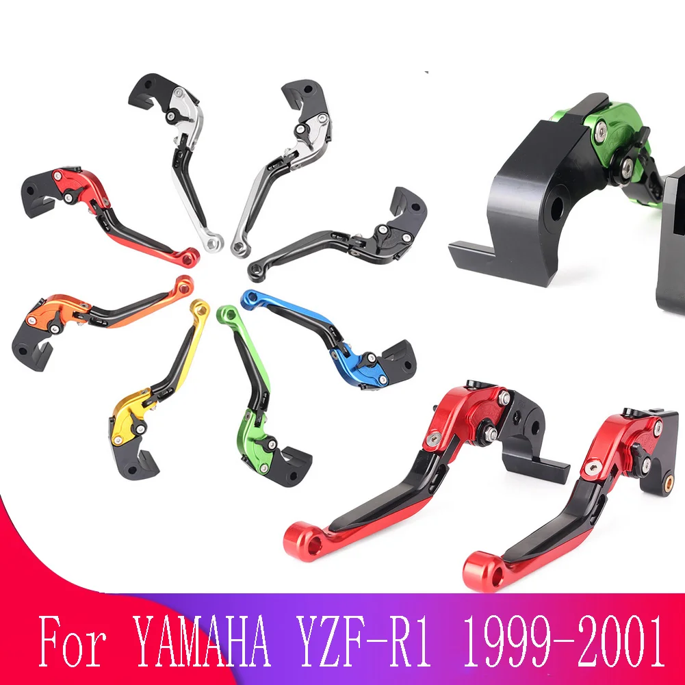 

2CPS For YAMAHA YZF-R1/YZFR1 1999 2000 2001 Motorcycle Accessories Foldable Extendable Brake Handle Clutch Levers YZF R1 99-01