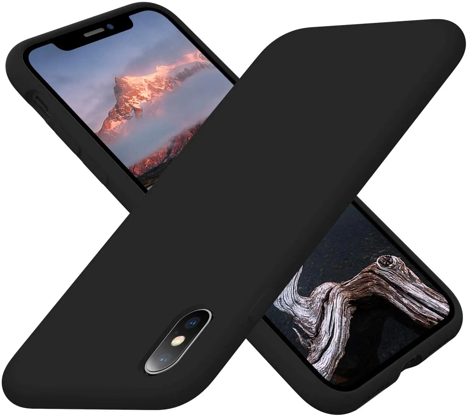 

Cordking iPhone Xs Case, iPhone X Case, Silicone Ultra Slim Shockproof Phone Case with [Soft Anti-Scratch Microfiber Lining],