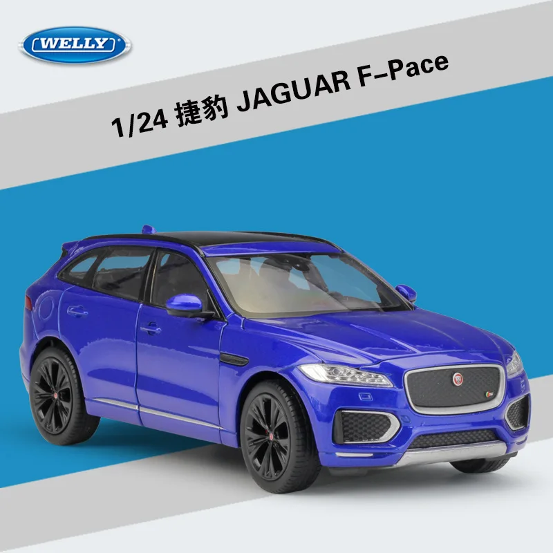 

WELLY 1:24 JAGUAR F-Pace SUV High Simulation Classical Diecast Vehicle Metal Alloy Car Model for Children Gift Toy Car B146
