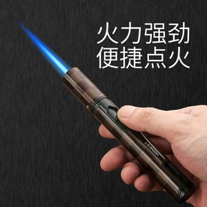 New Windproof Lighter Torch Cigar Cigarette Accessories Kitchen Barbecue Special Spray Gun Portable Outdoor Ignition Gadget