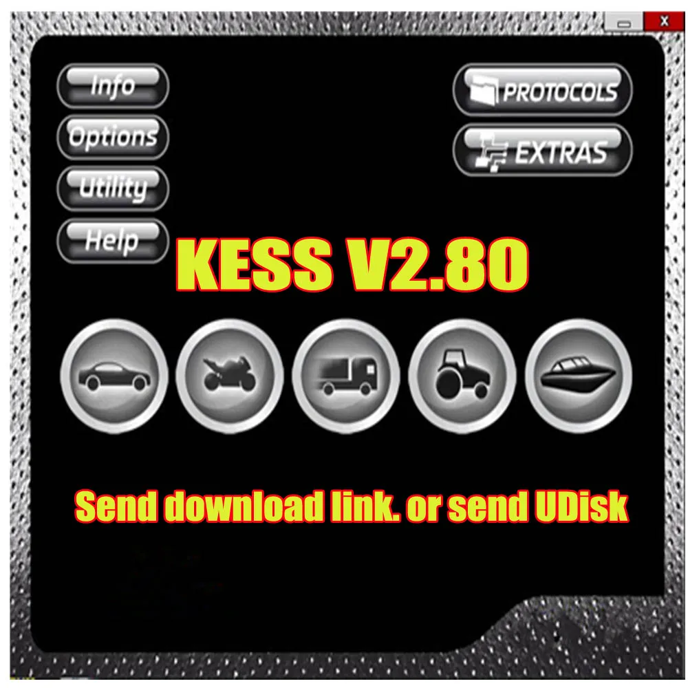 Новейшее автомобильное программное обеспечение KESS V2.80 отправка Udisk для Kess V5.017 Ksuite