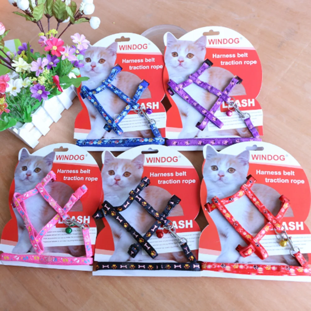Поводки для котов свинцовый поводок кошек прогулок на улице и одежда домашних