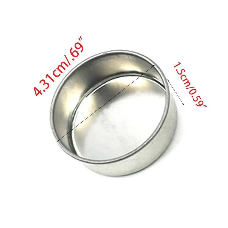 1Pc 4.31x1.5CM Round Metal Tealight Cup Holder Empty Case Candle Wax Container Bowl Mold DIY Jelly Gel Jars Making Accessories | Дом и сад